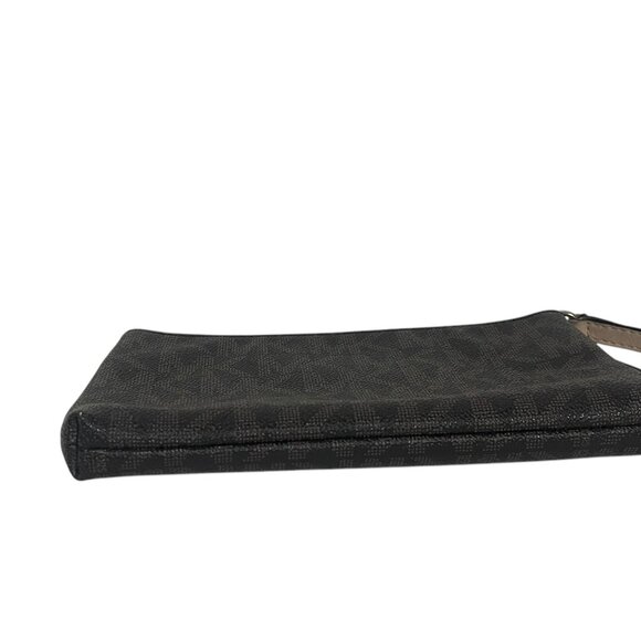 Michael Kors MK Logo Brown Large Wristlet - Picture 7 of 11